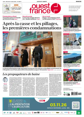 Cover of Ouest France (Manche)