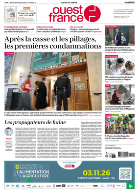 Cover of Ouest France (Mayenne)