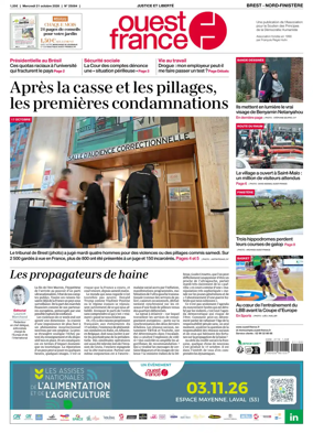 Cover of Ouest France (Nord-Finistere)