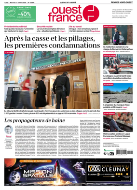 Cover of Ouest-France (Rennes Nord-Ouest)