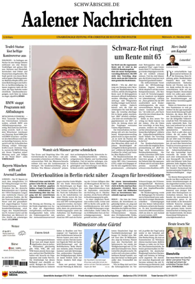 Cover of Aalener Nachrichten