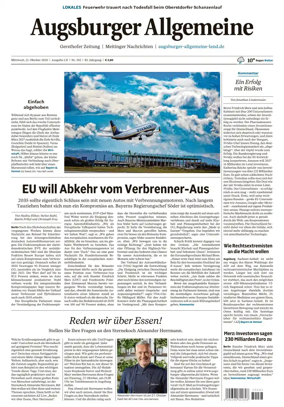 Cover of Augsburger Allgemeine (Land Nord)
