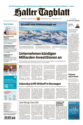 Cover of Haller Tagblatt