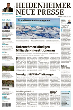 Cover of Heidenheimer Neue Presse
