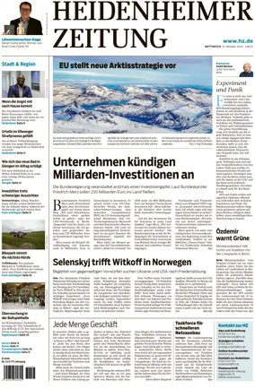 Cover of Heidenheimer Zeitung