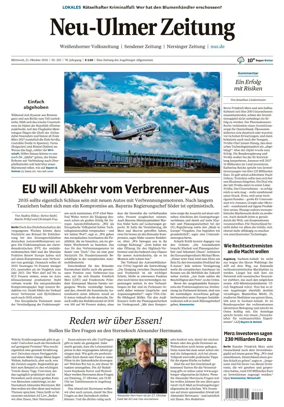 Cover of Neu-Ulmer Zeitung