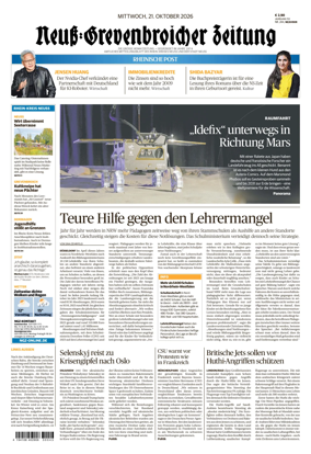 Cover of Neuss-Grevenbroicher Zeitung Neuss
