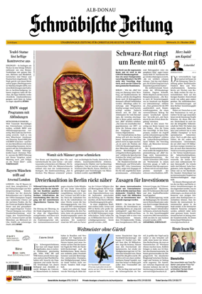 Cover of Schwabische Zeitung (Alb-Donau)