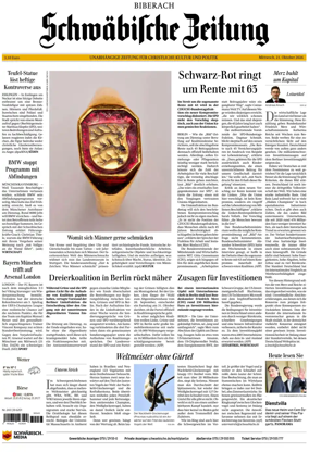 Cover of Schwabische Zeitung (Biberach)