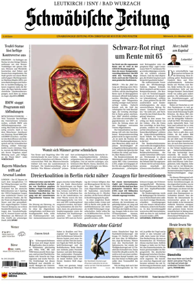 Cover of Schwabische Zeitung (Leutkirch / Isny / Bad Wurzach)