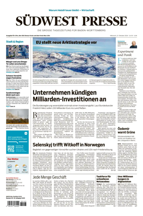 Cover of Sudwest Presse
