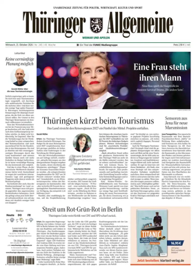 Cover of Thuringer Allgemeine (Apolda)