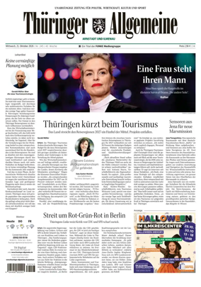 Cover of Thuringer Allgemeine (Arnstadt und Ilmenauz)