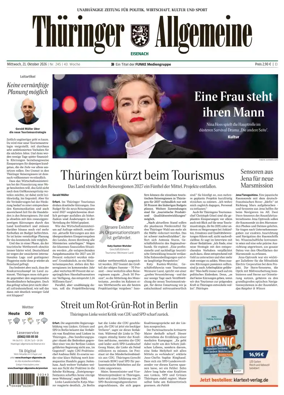 Cover of Thuringer Allgemeine (Eisenach)