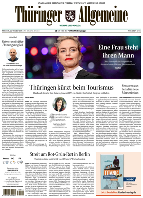 Cover of Thuringer Allgemeine (Weimar)