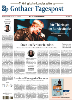 Cover of Thuringische Landeszeitung (Gotha)