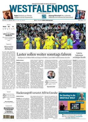 Cover of Westfalenpost (Arnsberg)
