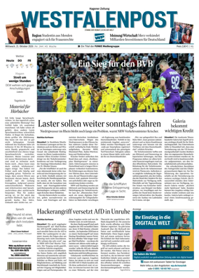 Cover of Westfalenpost (Hagen Hohenlimburg)