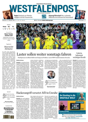 Cover of Westfalenpost (Siegen)