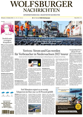 Cover of Wolfsburger Nachrichten (Wolfsburg-Gifhorn)