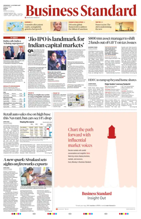 Cover of Business Standard