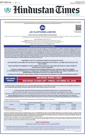 Cover of Hindustan Times (Jammu)