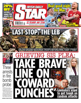 Cover of Irish Daily Star