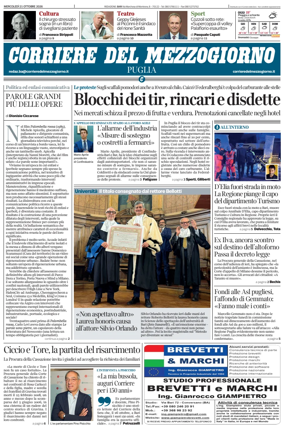 Cover of Corriere del Mezzogiorno (Puglia)