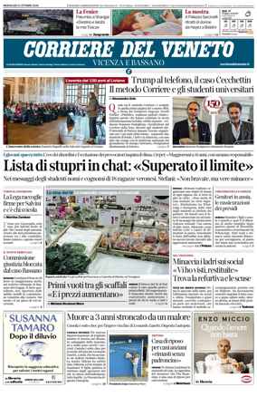 Cover of Corriere del Veneto (Vicenza e Bassano)