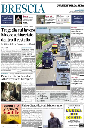 Cover of Corriere della Sera (Brescia)
