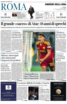 Cover of Corriere della Sera (Roma)