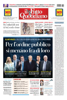 Cover of Il Fatto Quotidiano