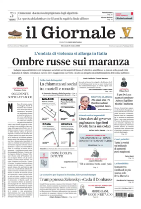 Cover of Il Giornale (Italy)