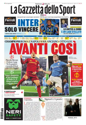 Cover of La Gazzetta dello Sport - Roma