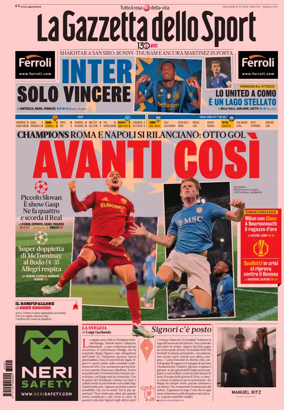 Cover of La Gazzetta dello Sport