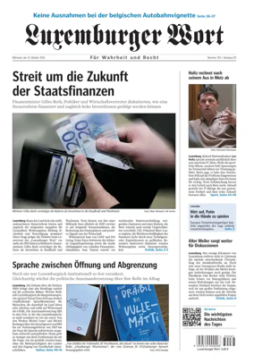 Cover of Luxemburger Wort