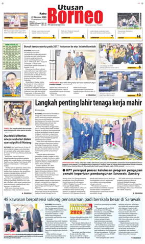 Cover of Utusan Borneo (Sarawak)