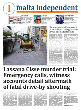 Cover of Malta Independent