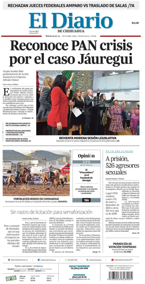 Cover of El Diario de Chihuahua
