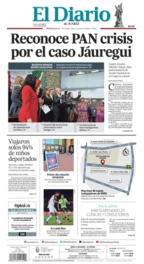 Cover of El Diario de Juarez