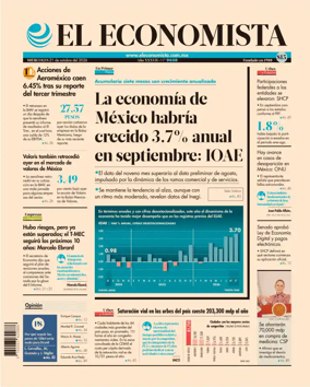 Cover of El Economista (Mexico)