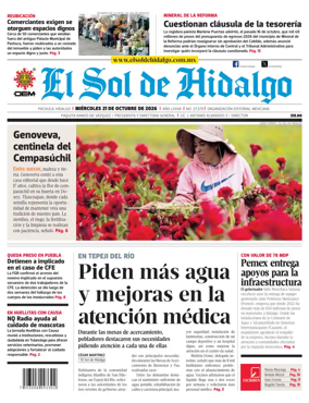 Cover of El Sol de Hidalgo