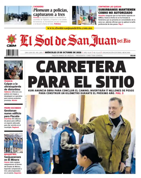 Cover of El Sol de San Juan del Rio