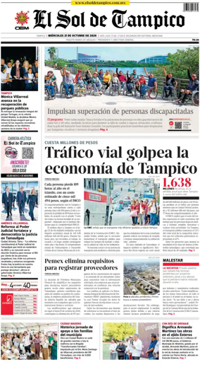 Cover of El Sol de Tampico