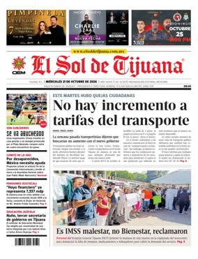 Cover of El Sol de Tijuana