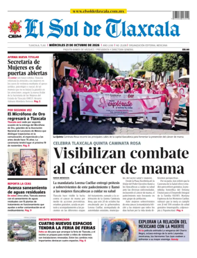 Cover of El Sol de Tlaxcala