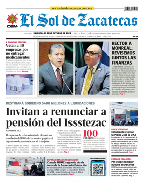 Cover of El Sol de Zacatecas
