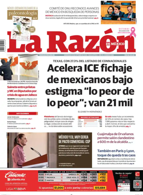 Cover of La Razon de Mexico