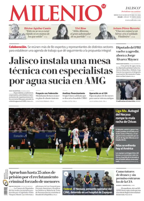 Cover of Milenio Jalisco