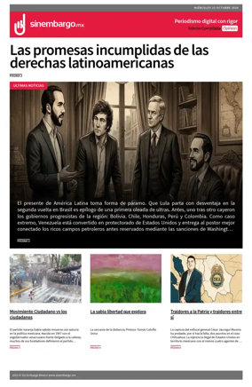 Cover of Sin Embargo Opinion